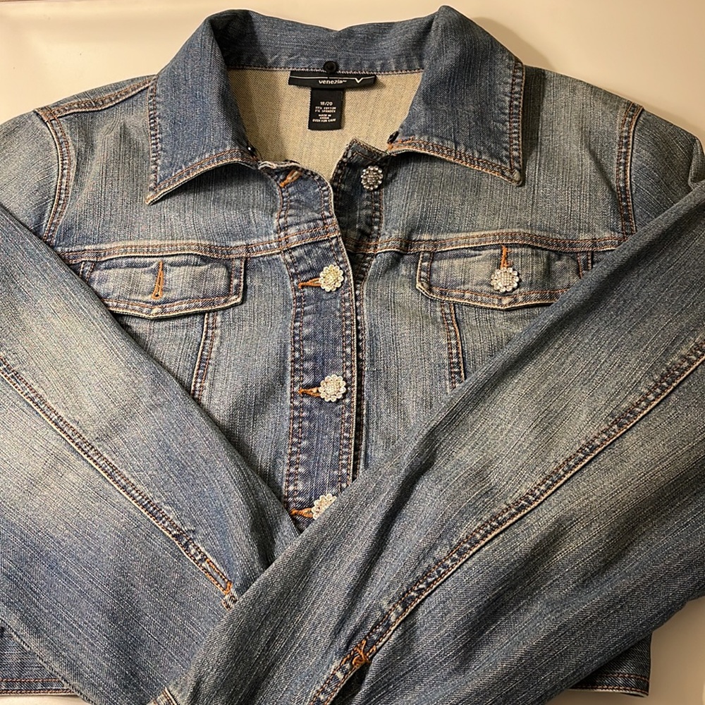 Venezia denim jacket women Size 18/20 - Picture 9 of 12
